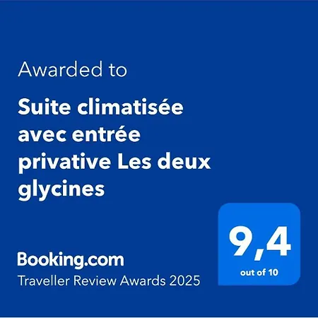 Bed & Breakfast Climatisee Avec Entree Privative Les Deux Glycines Ledat